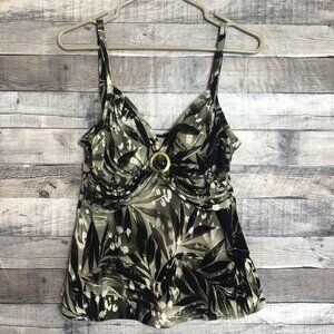 Trimshaper Women’s Floral Tankini Swim Top - Size 10